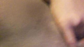 Ebony babe enjoys solo masturbation