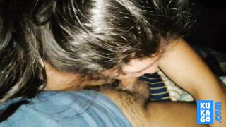 Cute brunette's kinky BDSM blowjob and fisting POV