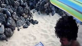 Lisa - Third Lover on the Beach (French Cuckold)