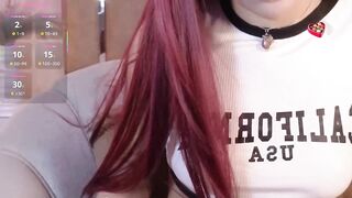 Slim redhead petite big booty ass and natural tits teen