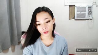 Very petite skinny small tits hairy asian teen teasing show