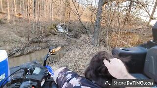 BBW Creampied in Public - Waterfall Adventure