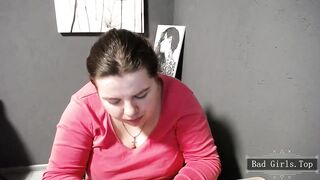 BBW cute huge natural tits webcam brunette teen
