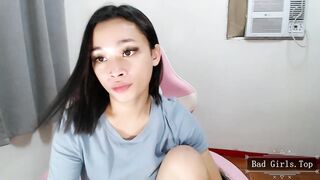 Skinny very pretty small tits webcam asian teen show