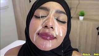 Muslim Hijaabi Teen Fucked Hard and Cum Dumped