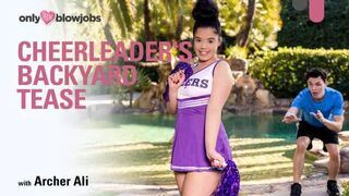 OnlyTeenBlowjobs - Archer Ali - Cheerleader's Backyard Tease
