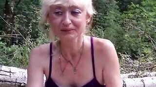 I Hope You Fuck Me Outdoors - Russian Blonde MILF Blowjob