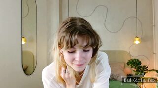 Skinny very petite booty blonde teen webcam solo