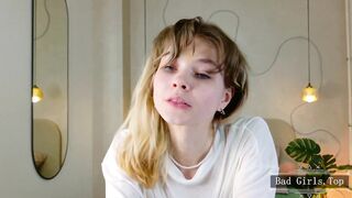 Very pretty skinny small tits webcam blonde teen