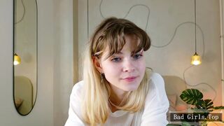 Very pretty skinny small tits webcam blonde teen