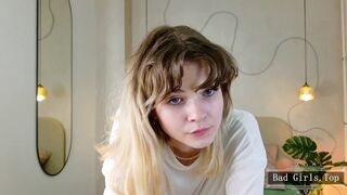 Very pretty skinny small tits webcam blonde teen