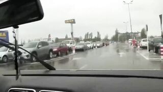 Public City Car Ride: Solo Female Orgasm with a Sex Toy