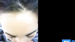 Sperma im Gesicht einer Schweizer Amateurin