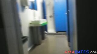 Big Cock Fucking in Public Locker Room