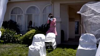 TS bride and her friend caught by photographer fucking