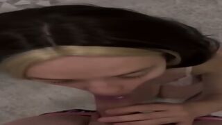 Cheating Teen Sucks And Swallows Cum