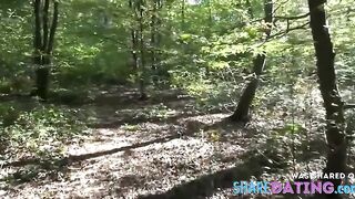 Girl's Public Nudity in the Woods