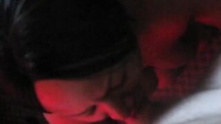 Black Escort with Big Tits Gets POV Cum in Mouth