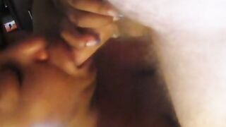 Black Escort with Big Tits Gets POV Cum in Mouth