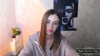 Brunette very pretty long hair busty web teen