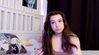 Super slim and petite cute big tits web teen babe