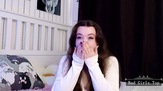 Small tits but hot big booty ass petite teen cam show