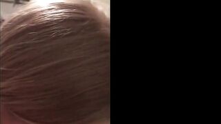 18-Year-Old Blonde Sucks a Big Cock