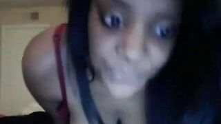 Thick Ebony Babe Shows Off Her BBW Body and Big Tits on Cam