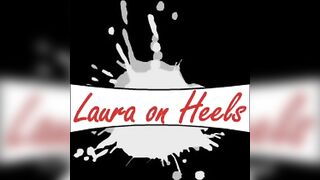 Laura on Heels: Masked Amateur Deepthroats a Big Cock