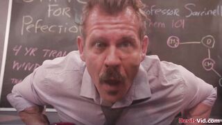 Teen student squirting after getting fucked by her teacher