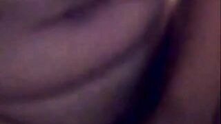 BBW Brunette Plays with Toy on Webcam