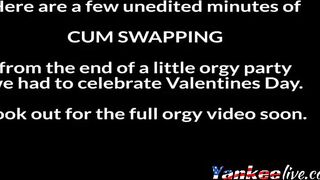 Mature Amateurs Lisa, Pauline, and April in a Cum-Swapping Gangbang