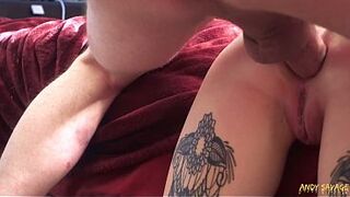 ROUGH ANAL fucking amateur goth teen