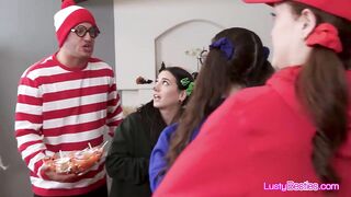 Slutty Trio Gets Caught Stealing Candy Then Gets Fucked