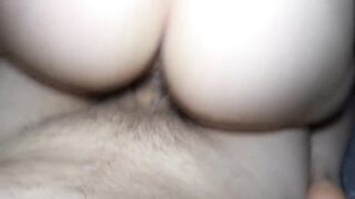 Squirting neighbor loves riding my cock and blowing me POV