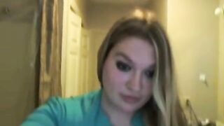 Big Beautiful Blonde Plays with Herself