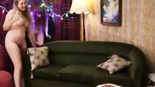 Naked 18-Year-Old Amateur Lesbians Masturbating