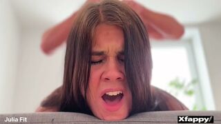 juliaFit - schoolgirl takes in mouth after anal