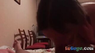 Cute Little Russian Blonde Amateur Blowjob