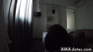 Brunette Teen Sucks and Fucks Neighbor's Cock