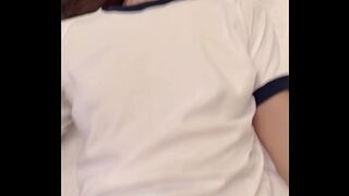 [Amateur personal shooting] Amateur housewife in gym clothes and bloomers and POV