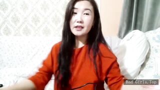 Very sexy asian big ass and tits mature in red dress