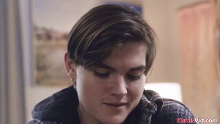 College dude just creampied his big tits widowed neighbor