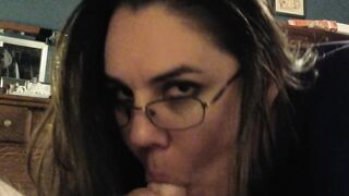 Big Beautiful Woman Gives Blowjob to Her Man