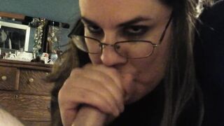 Big Beautiful Woman Gives Blowjob to Her Man