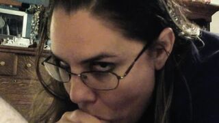 Big Beautiful Woman Gives Blowjob to Her Man