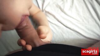 Borrowed Sugar, Left With Cum - POV Teen Blowjob