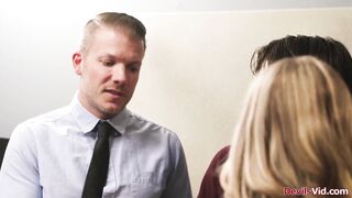 Big tits stepmom getting fucked by her stepson and her bf