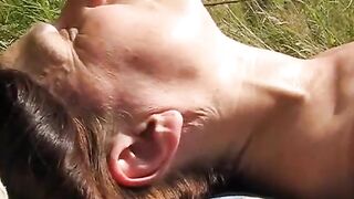 Polish MILF's Hairy Outdoor Orgasm