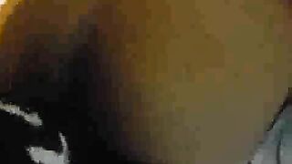 Young Sexy Ebony gets creamy on BBC doggystyle